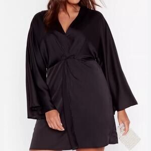 Nasty Gal Don't Twist Our Words Plus Mini Dress